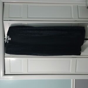 Long black hooded velvety cape - worn one time